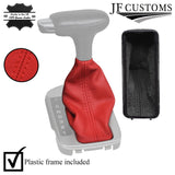 RED LEATHER AUTO GEAR+PLASTIC FRAME FOR SATURN L100 L200 L300 00-05 CUSTOM NEW