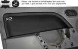 GREY STICH 2X FRONT DOOR CARD TRIM COVERS FITS FIESTA MK6 02-08 STYLE 2 5 DOOR