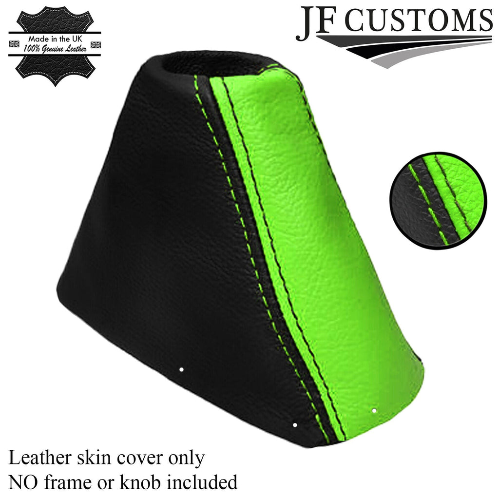 BLACK GREEN FITS HOLDEN COMMODORE VY VZ SS HSV 02-06 AUTOMATIC LEATHER GEAR BOOT