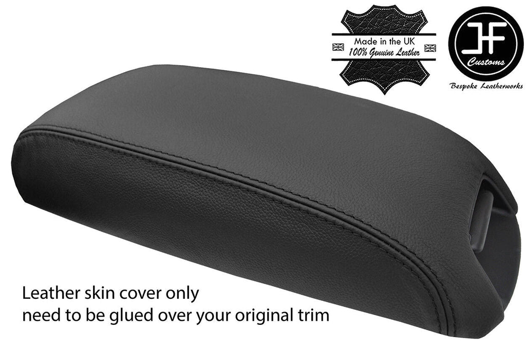 BLACK TOP GRAIN REAL LEATHER ARMREST LID COVER FITS DODGE JOURNEY 2011-2018