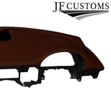 BROWN ITALIAN LEATHER TOP DASHBOARD COVER FOR JAGUAR XF X250 MK1 08-11