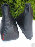 FITS  OMEGA CARLTON  BLACK LEATHER GEAR/HANDBRAKE GAITER CUSTOM NEW MADE IN UK