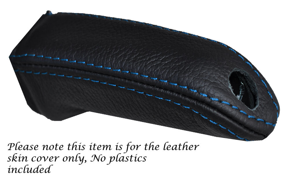 BLUE STITCH HANDBRAKE HANDLE SKIN COVER FITS BMW 1 SERIES F20 F21 2010-2015