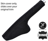 BLACK STITCHING REAL GENUINE SUEDE SLIM HANDBRAKE GAITER FOR 350Z Z33 2002-2009