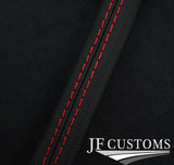 RED STITCH LEATHER 2X DOOR HANDLE TRIM COVERS FITS VW CORRADO VR6 88-95
