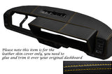 YELLOW STITCHING FITS FIAT X1/9 X19 DASH DASHBOARD LEATHER SKIN COVER ONLY