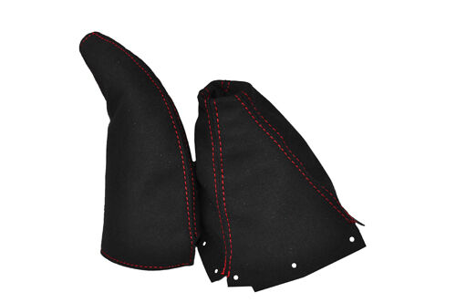 RED STITCH GEAR HANDBRAKE GAITER SUEDE FITS MAZDA MIATA MX5 MK1 1990-1998