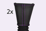 purple stitch FITS VAUXHALL OPEL CORSA C 00-06 2X FRONT SEAT BELT STALK  COVERS