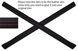 RED STITCH 2X FRONT DOOR SILL TRIM SKIN COVERS FITS HONDA CIVIC TYPE R 06-12