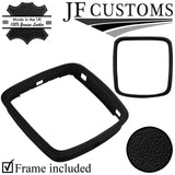 BLACK STITCH LEATHER GEAR TRIM + SURROUND COVERS + FRAMES FOR FORD MONDEO 07-10