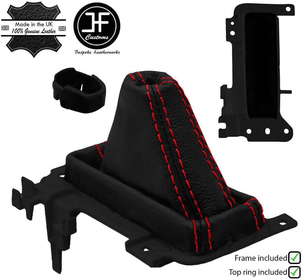 RED STITCH LEATHER AUTOMATIC GEAR+FRAME FITS NISSAN ALTIMA 2019-2021 CUSTOM NEW