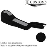 BLACK STITCH LUXE SUEDE CENTER CONSOLE COVER FOR SMART ROADSTER 452 2003-2005