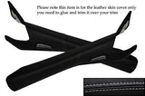 GREY STITCH FITS CORVETTE C6 2005-2013 2X WINDSHIELD PILLAR LEATHER SKIN COVER