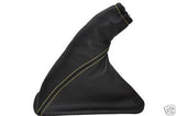 FITS HOLDEN VECTRA  LEATHER HANDBRAKE GAITER BIEGE STITCH CUSTOM NEW MADE IN UK