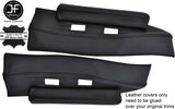 BLACK STITCH 2X UNDER DASH TRIM LEATHER COVERS FITS LOTUS ELAN PLUS 2 +2 67-75