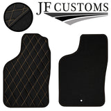 CREAM DIAMOND VINYL 4X TAILORED FLOOR CARPETS FOR SAAB 900 CONVERTIBLE 94-98