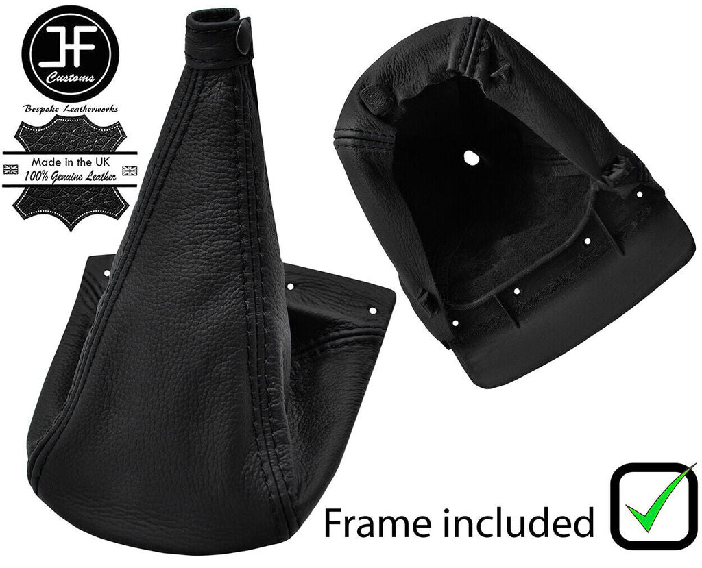 BLACK STITCH LEATHER MANUAL GEAR+PLASTIC FRAME FITS LANCIA LYBRA 1999-2005