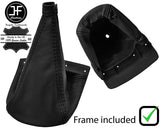 BLACK STITCH LEATHER MANUAL GEAR+PLASTIC FRAME FITS LANCIA LYBRA 1999-2005