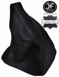 BLACK STITCHING REAL LEATHER MANUAL GEAR GAITER FITS FORD MUSTANG 1995-2004