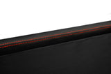 RED STITCH 2X FRONT FULL DOOR CARD LEATHER COVERS  FITS PORSCHE 914 1969-1976