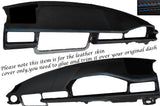 BLUE STITCH DASH DASHBOARD LEATHER SKIN COVER FITS MERCEDES E CLASS W124 83-95