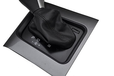 FITS HONDA ACCORD 02-08  black stitching AUTOMATIC LEATHER GEAR GAITER