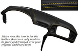 YELLOW STITCH FITS CORVETTE C5 1997-2004 TOP DASH DASHBOARD LEATHER  COVER ONLY