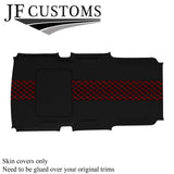 RED STITCH LUXE-SUEDE SUNROOF HEADLINER COVER FITS HUMMER H3 05-11 STYLE 3