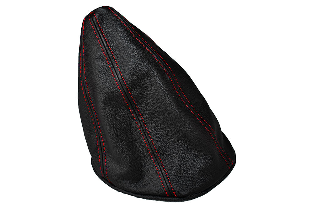 RED STITCHING LEATHER SKIN GEAR GAITER FITS FIAT 132 GL GLS CUSTOM NEW