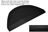 BLACK STITCH SPEEDO HOOD INSTRUMENT LEATHER SKIN COVER FITS VOLVO S60 V70