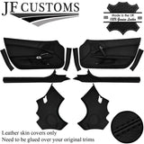 BLACK STITCH LEATHER COVERS FOR CORVETTE C6 05-13 FULL INTERIOR RECOVERY KIT