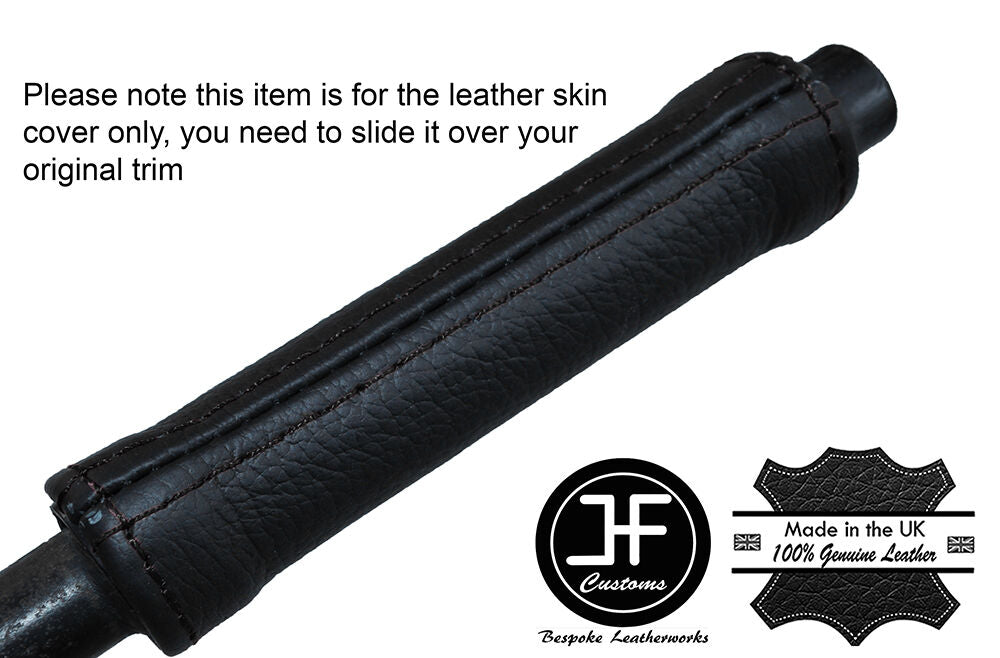 BLACK STITCH HANDBRAKE HANDLE LEATHER COVER FITS MG MGB GT 1800 CLASSIC
