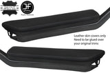 BLACK STITCH FOR LANCIA MONTECARLO SCORPION 2 X DOOR ARMREST COVERS CUSTOM NEW