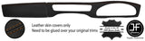 BROWN STITCH TWO PIECE DASH KIT TRIM LEATHER COVERS FOR JAGUAR S-TYPE 99-08