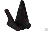 FITS RENAULT CLIO MK2 GEAR HANDBRAKE GAITER RED STITCH CUSTOM NEW MADE IN UK