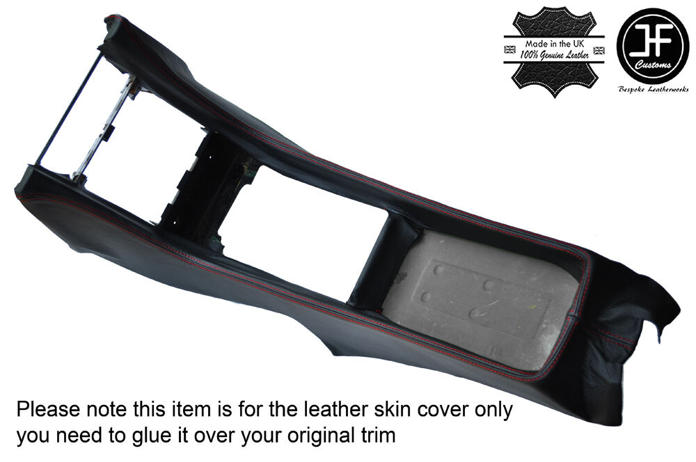 RED STITCHING CENTER CONSOLE LEATHER COVER FITS MERCEDES SL C107 R107 71-89