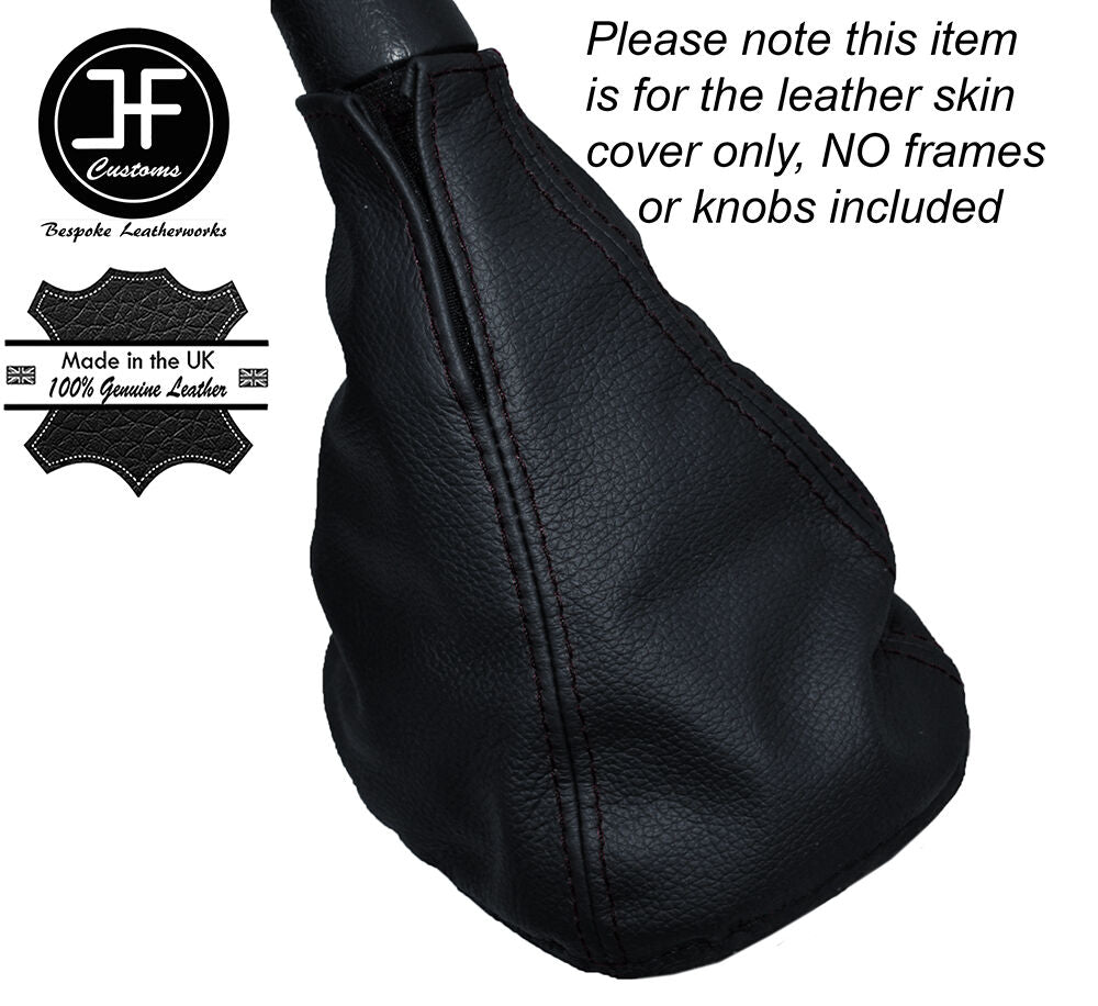 BLACK STITCH MANUAL GEAR GAITER OVER RUBBER FITS CHRYSLER GRAND VOYAGER 02-05