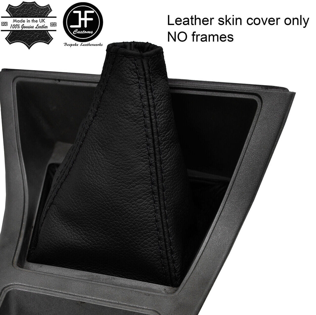 BLACK STITCH TOP GRAIN LEATHER GEAR GAITER FITS TOYOTA COROLLA TE51 1976-1979