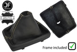 SAND STITCHING LEATHER MANUAL GEAR GAITER + PLASTIC FRAME FOR AUDI A4 B9 15-18