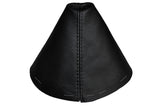 BLACK STITCH FITS MAZDA MX5 MX-5 MK3 ROADSTER 2005-2009 LEATHER GEAR GAITER
