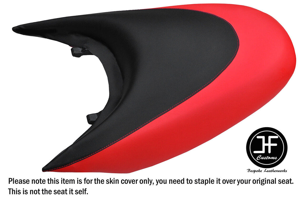BLACK & BRIGHT RED CUSTOM FOR SEADOO 02-06 GTX DI 4-TEC REAR VINYL SEAT COVER