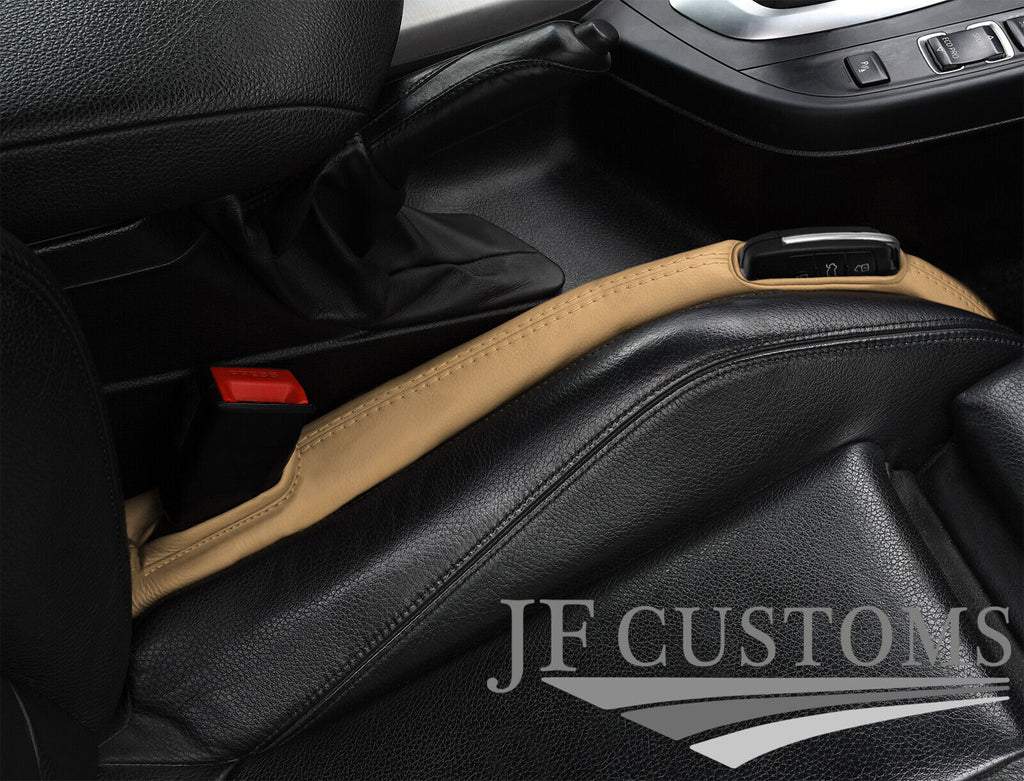 CREME ITALIAN LEATHER 2X CAR KEY HOLDER PROTECTOR FITS FORD FIESTA MK7 2008+