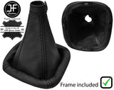 BLACK STITCH LEATHER MANUAL GEAR+PLASTIC FRAME FITS LANCIA DEDRA 1989-2000