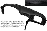 BLACK STITCH FITS CORVETTE C5 1997-2004 TOP DASH DASHBOARD LEATHER COVER ONLY