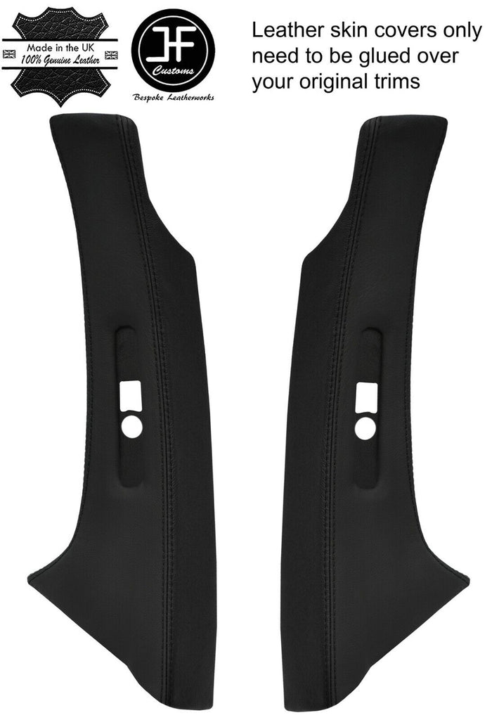 BLACK & BLACK 2X REAR C PILLAR COVERS FOR MERCEDES W202 C CLASS 93-00 ESTATE