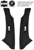 BLACK & BLACK 2X REAR C PILLAR COVERS FOR MERCEDES W202 C CLASS 93-00 ESTATE