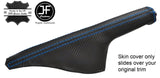 BLUE STITCH CARBON VINYL HANDBRAKE GAITER FITS AUDI TT MK1 1998-2006 CUSTOM NEW