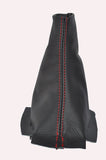 red stitch FITS CITROEN C3 PICASSO 2009-2011 BLACK REAL QUALITY LEATHER GAITOR