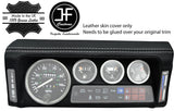 WHITE STITCH SPEEDO SURROUND TOP GRAIN LEATHER COVER FITS DEFENDER 90 110 83-06