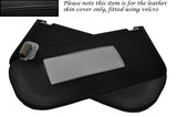 BLACK STITCH FITS MAZDA 6 2002-2007 2X SUN VISORS LEATHER SKIN COVERS ONLY